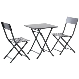 MWH Lido 3Tlg. Balkon-Set Eisen Grau