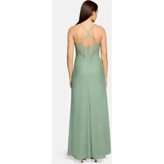 Vera Mont Abendkleid Glitzer-Look Grün 40