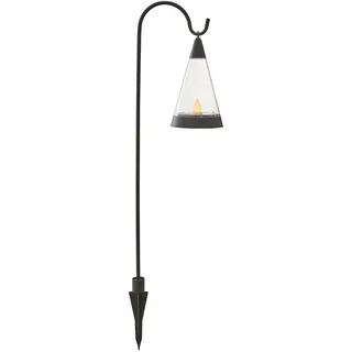 Star Trading Laterne Solar schwarz H: 70cm 3in1 inkl. Dämmerungssensor