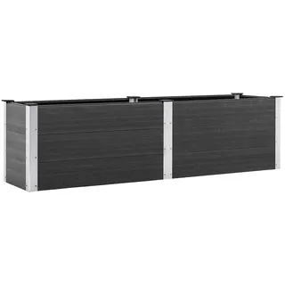vidaXL Garten-Hochbeet 200 x 50 x 54 cm Grau