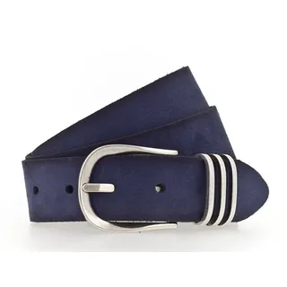 TAMARIS Damengürtel Leder blau 85