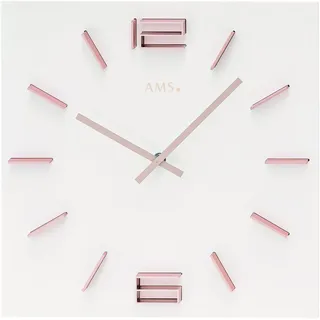 AMS Wanduhr 34,0 cm 9592 weiß