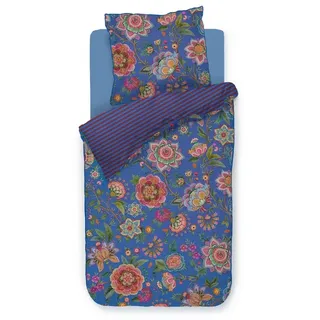 PiP Studio Bettwäsche Pip Studio Bettwäsche Set, Bettwäsche Set Bombay Bold, 2 teilig blau