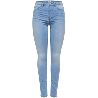 Damen ONLY Skinny Fit Jeans Stretch Denim Hose Basic ONLROYAL High Waist Röhrenjeans Bio Baumwolle, Farben:Hellblau, Größe:M / 34L