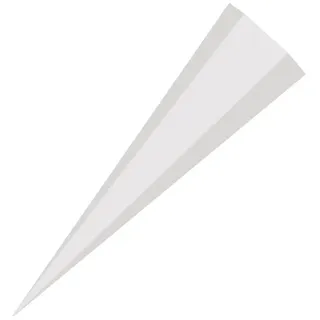 NESTLER Schultüten-Rohling zum Basteln weiß 85cm