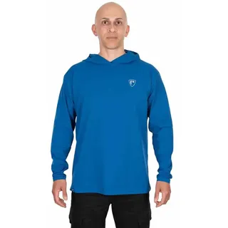 Fox Rage Logo Hooded Langarm-t-shirt - Blue - M