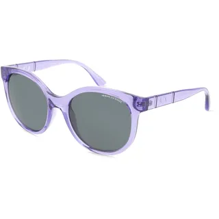 Armani Exchange AX4120S Damen-Sonnenbrille Vollrand Cateye Kunststoff-Gestell, lila
