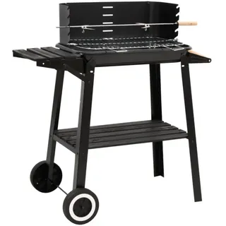vidaXL Holzkohlegrill mit Rädern 315386