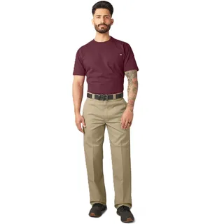 Dickies Herren-Arbeitshose, lockere Passform, Doppelknie, Khaki, 38W / 32L - 38W / 32L