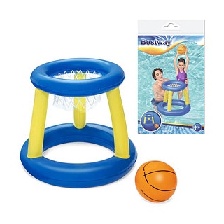 Bestway® Wasser-Basketballkorb mit Ball mehrfarbig