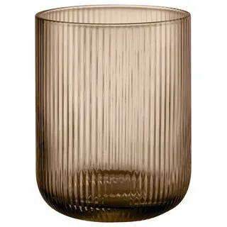 blomus Windlicht -VEN- Mundgeblasenes Windlicht: Zeitloses Design aus gefärbtem Glas, Handgefertigt, Mundgeblasen, Unikat, Modernes Design, Zeitlose Eleganz braun