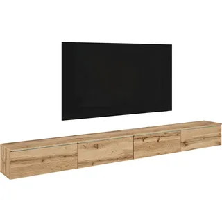 Home Affaire Vera TV-Schrank 300 cm Braun Kunststoff/Metall/Holzwerkstoff