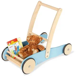 Pinolino® Lauflernhilfe Uli Lauflernwagen mit Bremssystem & Gummirädern in Blau, (1-tlg) blau