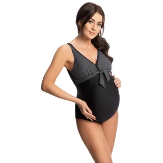 Selente Mummy Love Umstands-Bademode/Schwangerschafts-Badeanzug / -Tankini Made in EU, Badeanzug Schwarz mit Punkte, Gr. 40 - 40