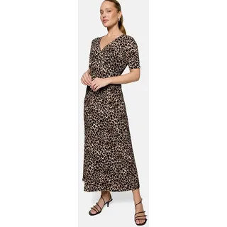 Zero Midikleid Animalprint Beige/Schwarz 34
