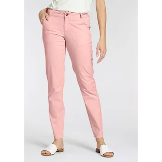 Stretch-Hose BOYSEN'S Gr. 42, N-Gr, pink (hellpink) Damen Hosen Röhrenhosen aus weich gepeachter Qualtät in köchelfreier Länge - NEUE KOLLEKTION