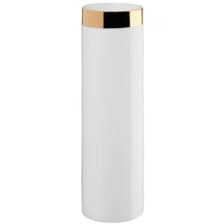 ASA SELECTION Dekovase Windlicht / Vase mit Goldrand weiss 20,5 cm (Vasen) bunt|weiß