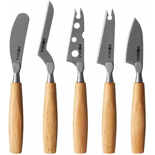 Boska 5er Set Amigo Käsehobel, Küchenmesser, Braun
