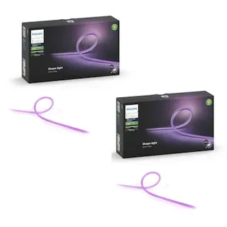 Philips Hue Lightstrip Outdoor 5m White & Col. Amb. 1600lm BT, 2er Pack