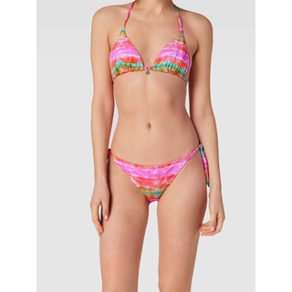 Bikini-Slip mit Allover-Print Modell 'DASIA', Neon Pink, XL