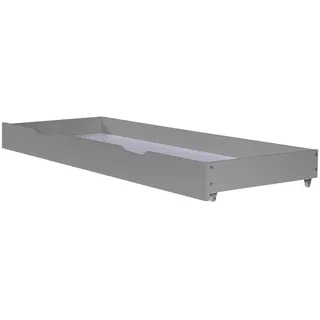Homestyle4u 2040, Bettkasten Schublade Bettauszug Grau