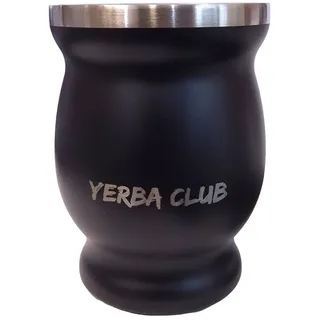 Matero Edelstahl Thermo Mate Schwarz Yerba Club