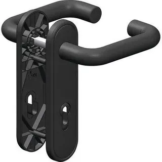 Hörmann Drückergarnitur D-110 Kurzschild schwarz 534820