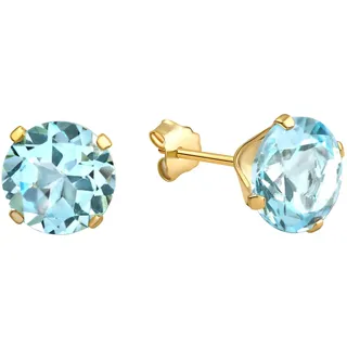 Fascination by Ellen K. Ohrstecker Gold 585 Blau 7mm