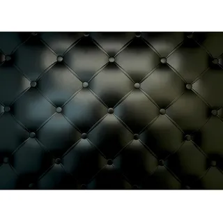 Runa Art Fototapete Leder Deluxe Modern Vlies Wohnzimmer Schlafzimmer - Made in Germany - 308 x 220 cm Schwarz 9016010a