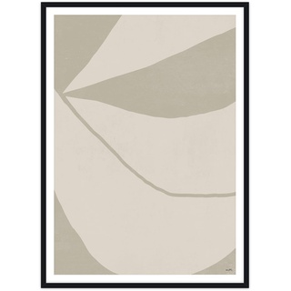 artvoll - Merged Sand 04 Poster mit Rahmen, schwarz, 30 x 40 cm