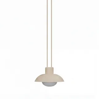 LED Akku Pendelleuchte dimmbar Beige IP54 3000 K rund Ø20 cm Hängelampe Außen