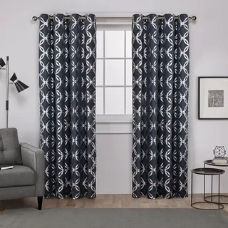 Exclusive Home Curtains Tülle., Polyester, Indigo, 54x108