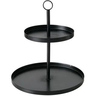 Boltze Metallständer Samina, Etagere Ø 30 cm