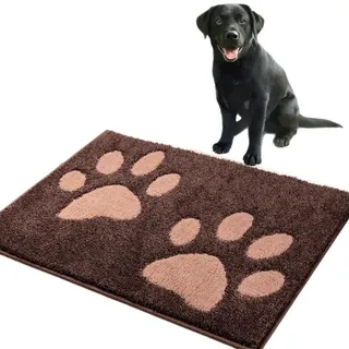 Fußmatte Für Den Innenbereich, 60 X 90 Cm, Rutschfest Und Maschinenwaschbar, Weiche, Saugfähige Fußmatte Für Hunde, Eingang, Tür, Flur