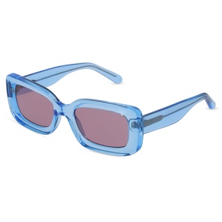 Fielmann OU 017 SUN FA Damen-Sonnenbrille Vollrand Eckig Propionat-Gestell, blau