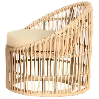 Xlmoebel Gartensessel Bequemer Lounge-Sessel in elegantem Beige für den Außenbereich (Sessel), Hergestellt in Europa beige
