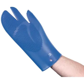 Pavoni Silikon-Ofenhandschuh Blau