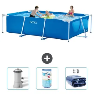 Rechteckiger Frame Pool - 300x200x75 cm - 4-teilig S21254 - Blau