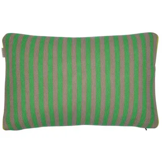 PiP Studio Dekokissen Bonsoir Stripe Kissen Cushion green 40x60cm (1Stück) grün