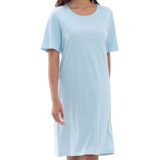 Mey, Damen, Pyjama, Emelie Nachthemd Kurzarm, Blau, (36)