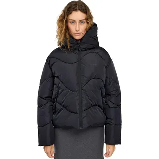 Mazine Waves Quilt Short Puffer Jacket - Steppjacke, Größe:M, Farbe:black - M