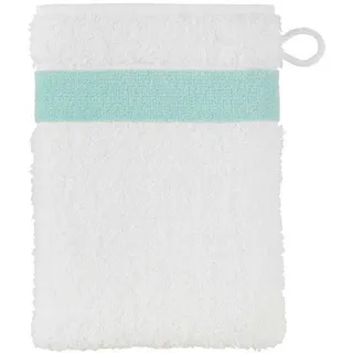Feiler Handtücher Exclusiv mit Chenillebordüre Waschhandschuh 15x20 cm | mint - blau