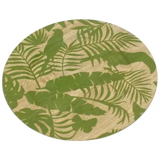 Werner Voß Platzteller Platzteller Tropical, braun/grün Kunststoff, D. 33 cm