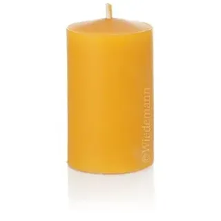 Wiedemann Kerzen Bienenwachskerze 100% Bienenwachskerzen Natur 80 x 50 mm, 8 Stück