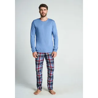 Jockey Pyjama Night & Day Blau/Rot/Weiß M