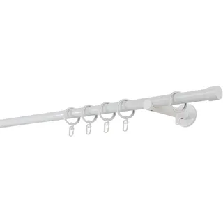 ONDECO Vorhangstange Kappe 1-läufig Ø 20 mm 250 cm Weiß