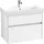 Waschbeckenunterschrank 76 x 55 cm Glossy White
