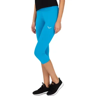 Leggings TRIGEMA "TRIGEMA Capri-Leggings" Gr. XL, US-Größen, blau (aqua) Damen Hosen Leggings
