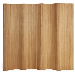Homestyle4u Paravent Raumteiler Trennwand Bambus Sichtschutz (1 St), (B/H): ca. 250 x 200 cm braun