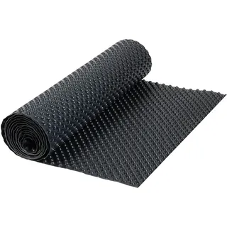 Gartenwelt Riegelsberger Noppenfolie 0,8x6,5 m PEHD 500 g/m2 schwarz | Hochbeetfolie & Schutzfolie | Für Hochbeet & Pflanzkasten | Reißfest & wasserableitend